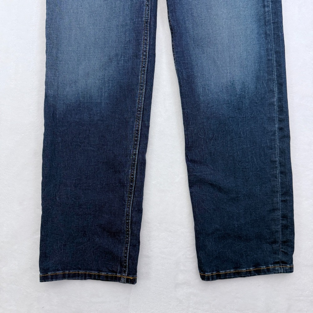 RE/DONE Jeans Womens 27 (28x28) Blue 70s Stove Pipe Straight Leg Whisker - Picture 9 of 13